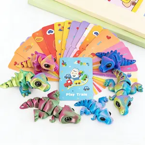 24 Mini 3D-Printed Gradient Dinosaur Decorations, PLA Material, Classroom Treasure Box, Indoor Decor Accessories, Ideal for Christmas, Halloween, Easter, Birthday Gifts, Teacher Gifts, and Kids Gifts