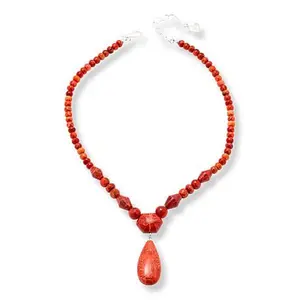 Mine Finds by Jay King Sterling Silver Indonesian Branch Coral 18-1/4" Necklace