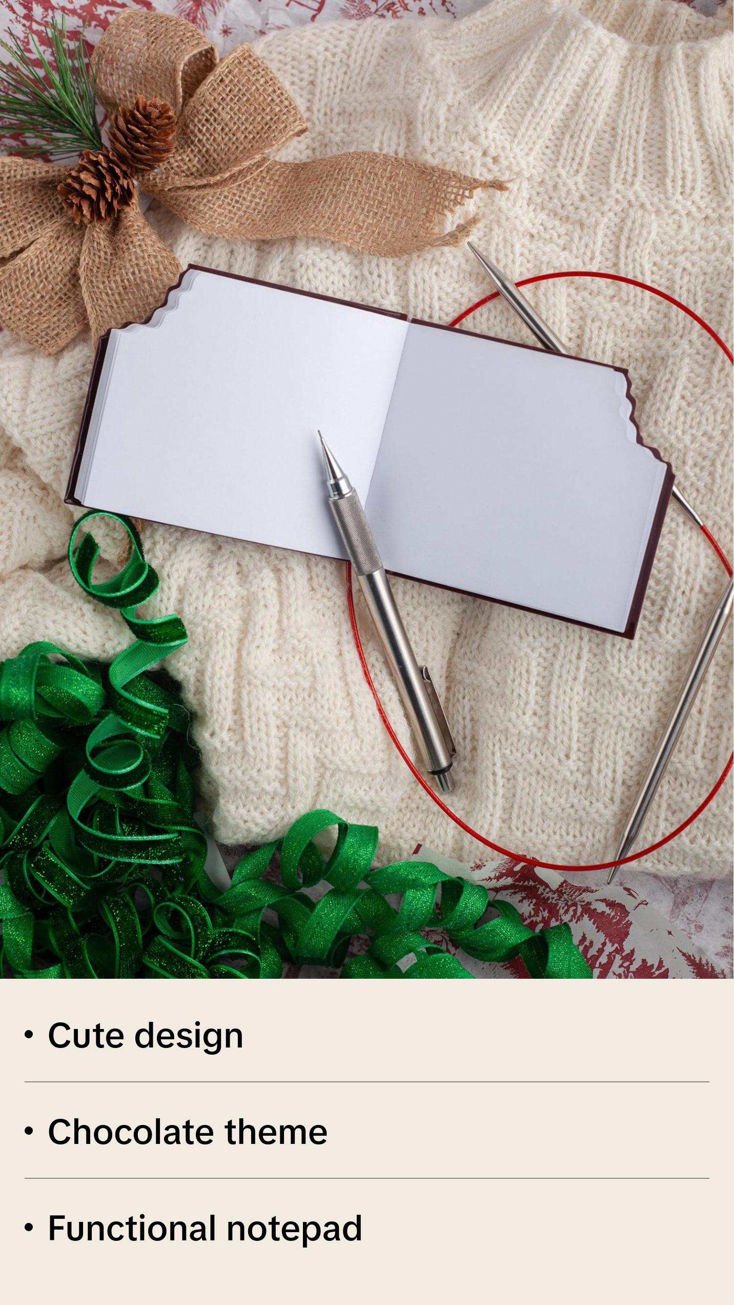 Chocolate Bar shaped notepad