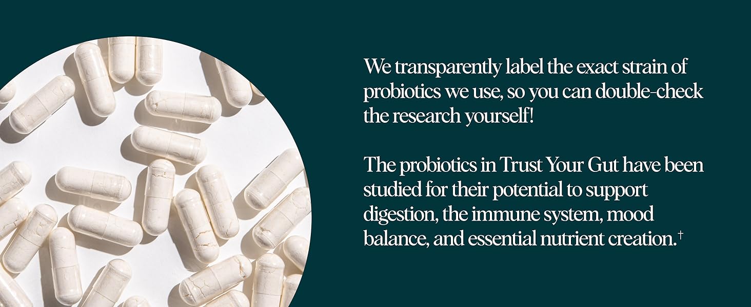 Ora Organic Probiotics with Prebiotics - 52 Billion CFU 11 Clinically Studied Strains for Digestive Health, Trust Your Gut, Gluten Free, 60 Capsules