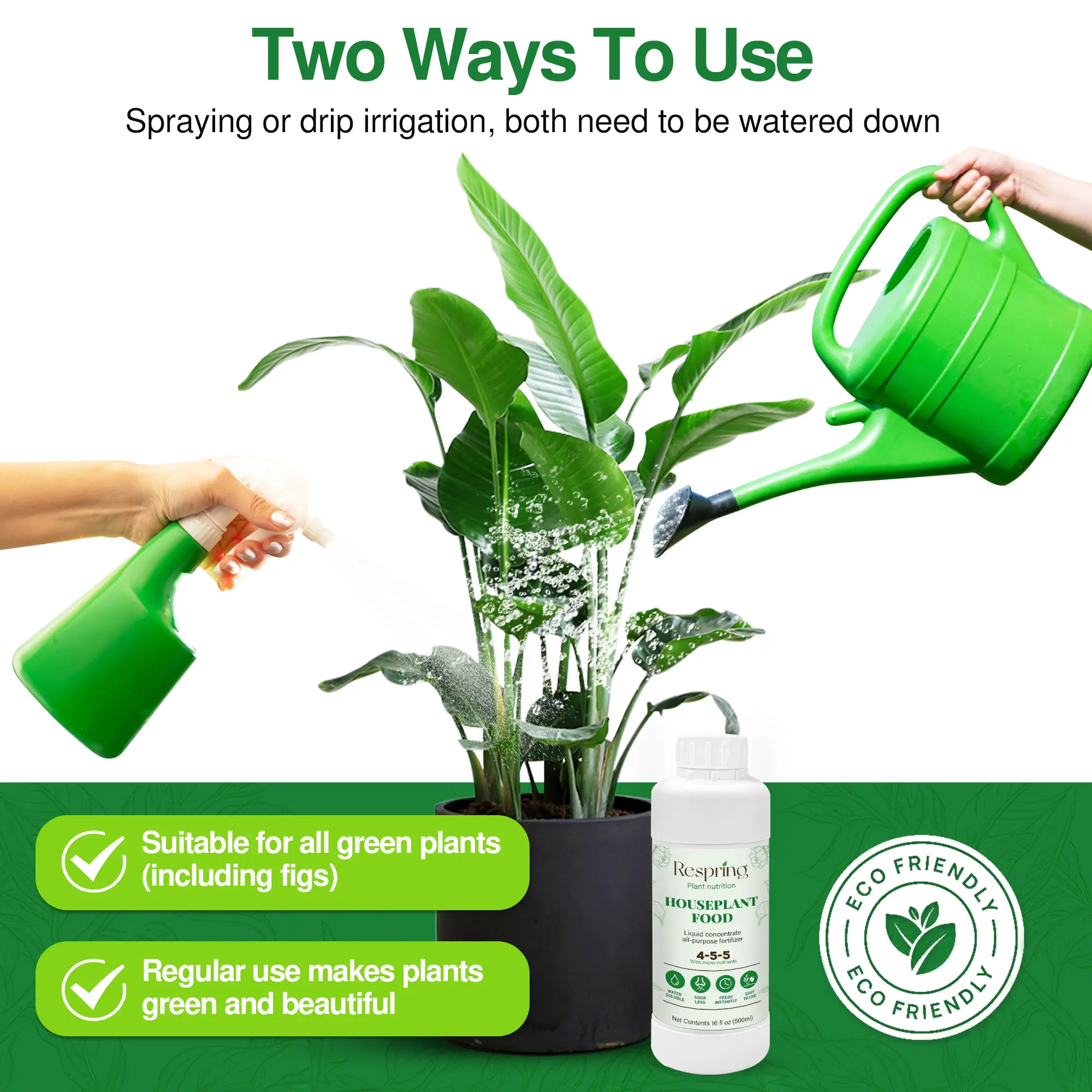 General liquid plant fertilizer 16 fl oz- Produce 50 gallons for indoor plants, all-natural, groundwater safe