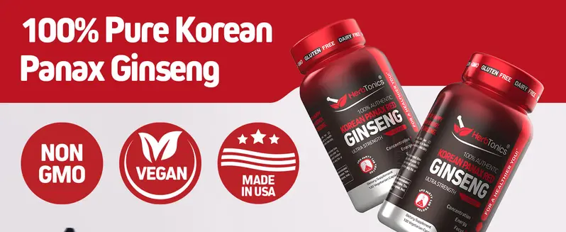 Spring Valley Korean Panax Ginseng Vegetarian Capsules