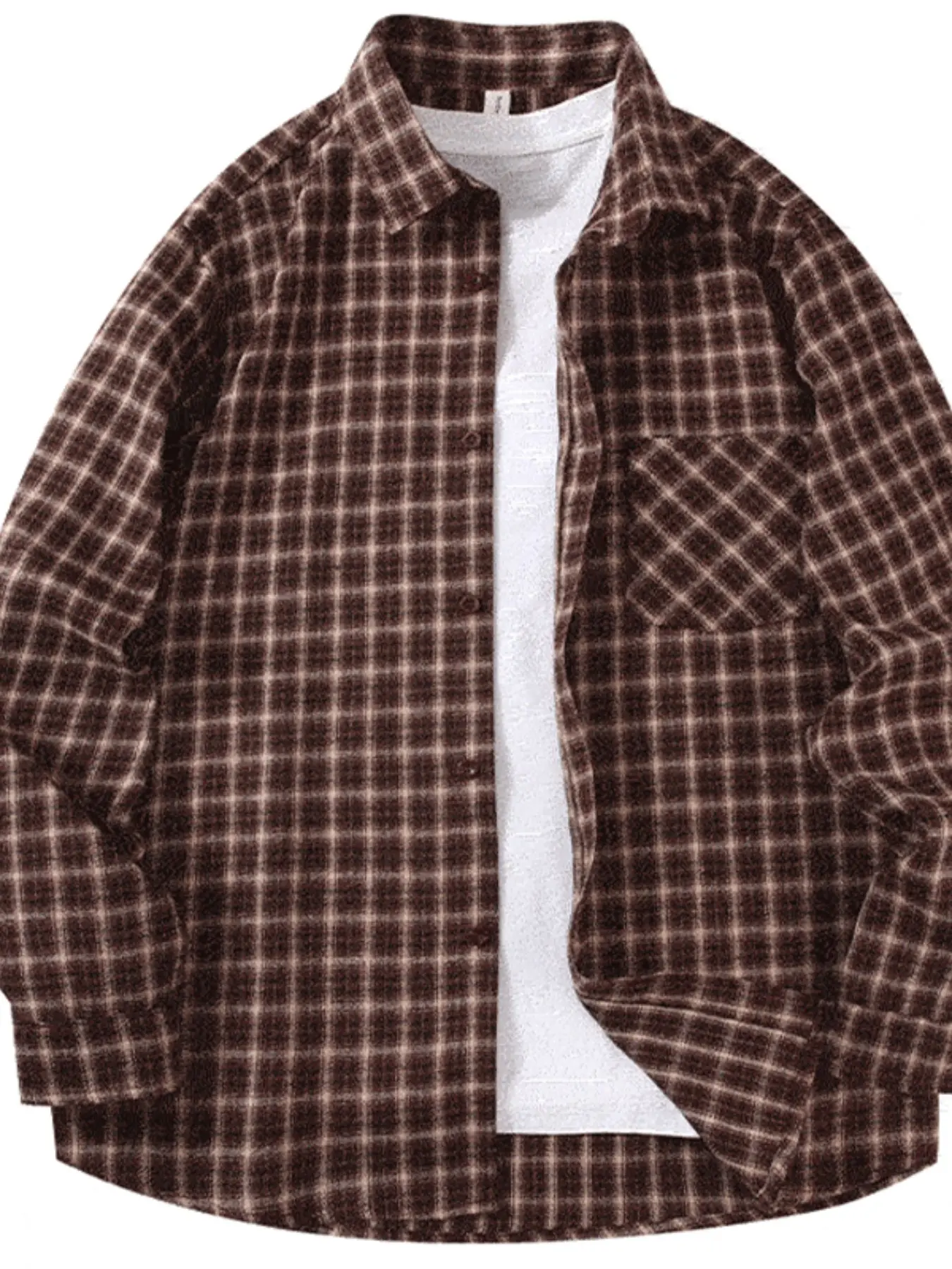 2026 New American Retro Vintage Classic Casual Elegant Classy Plaid Checked Long Sleeve Casual Checkered Shirt Spring Fall Slim Fit Slimming Shirt Loose Comfortable Top High-End Feel Fashionable Clothing