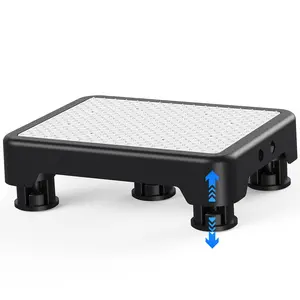 Mobility Step Stool for Adults & Seniors, Indoor/Outdoor Portable Stair Assist, Anti-Slip Platform for Bathroom, Kitchen, Office, and Bedroom, 600lbs Capacity, Black White