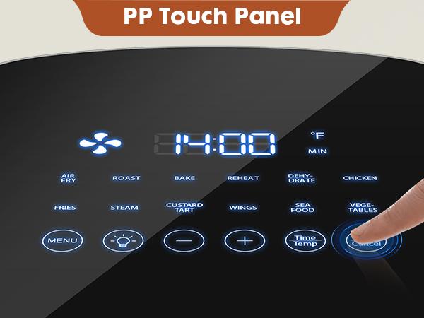 12-in-1 Air Fryer 6.34 QT with Dishwasher Safe Parts — Roast, Crisp, Reheat & Dehydrate | Includes 20 Healthy Recipes