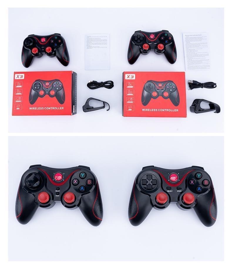 Wireless bluetooth Controller Gamepad Phone Mobile Game Pad Mount Smartphone Clip Holder Mobile Controller Gamepad for Android IOS Phone pc computer ps3