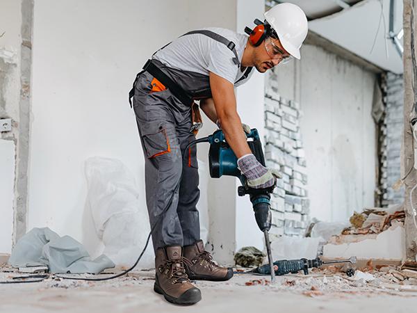 NORTIV8 Men's Waterproof Steel Toe Cap Work Boots Black Boots for Men and work boots for men Footwear Boy Tactical Shoes Closed Walking Shoes Worker Bota steel toe shoes non slip work shoes