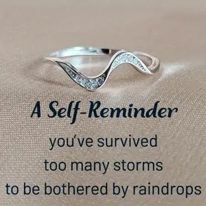 Elegant Wave Symbol Love Ring - Perfect Gift for Birthdays, Christmas, New Year's, Anniversaries & Mother's Day