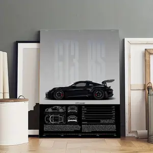 High-performance GT3 RS Model Specification Canvas Poster Prints Modern Wall Decor for Bedroom Office Living Room Easy Install