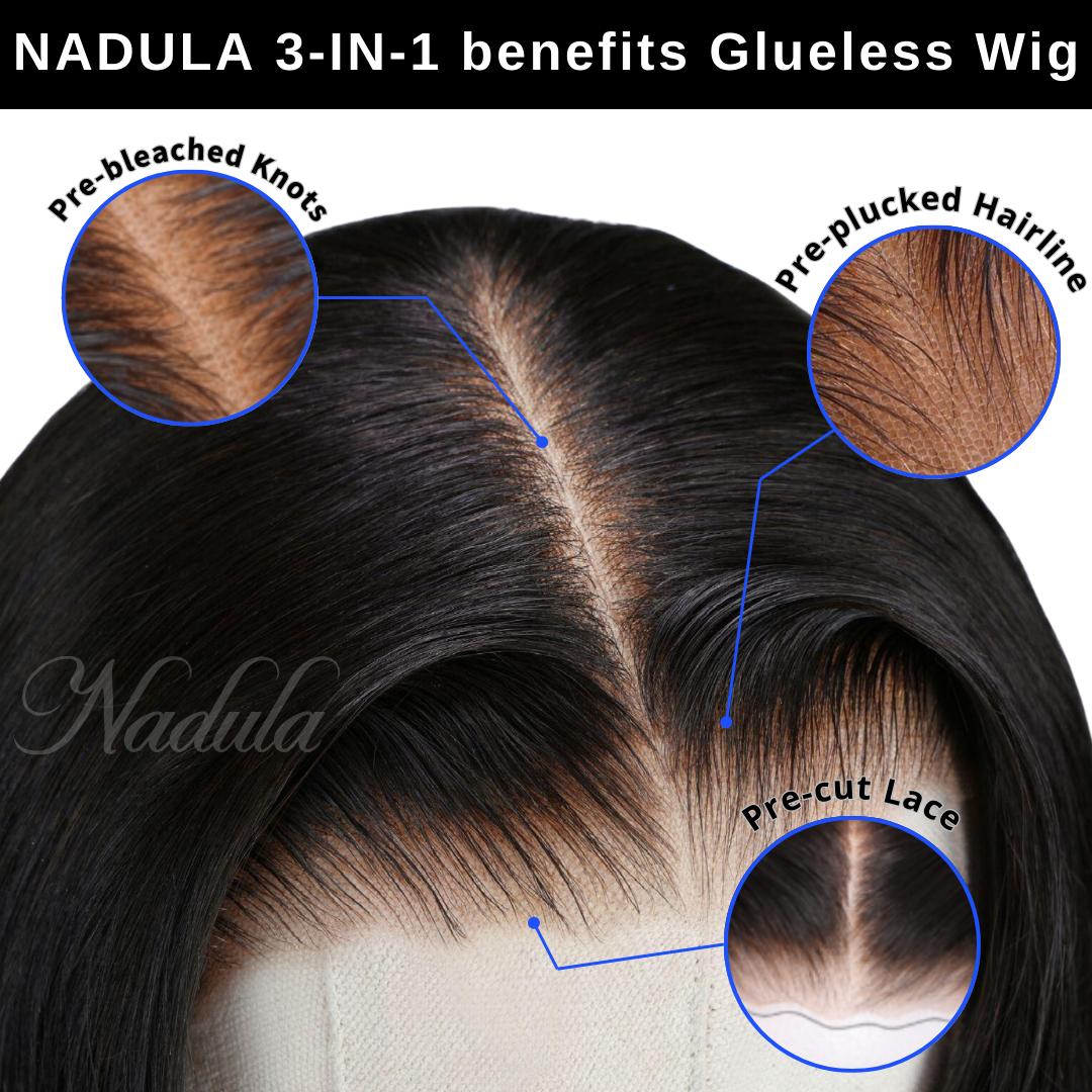 Nadula Reddish Brown Jerry Curly Human Hair Wig with Pre-Cut Lace Glueless and Pre-Plucked Beginner Friendly 7x5 Lace Closure Wig TikTokShopStockUp