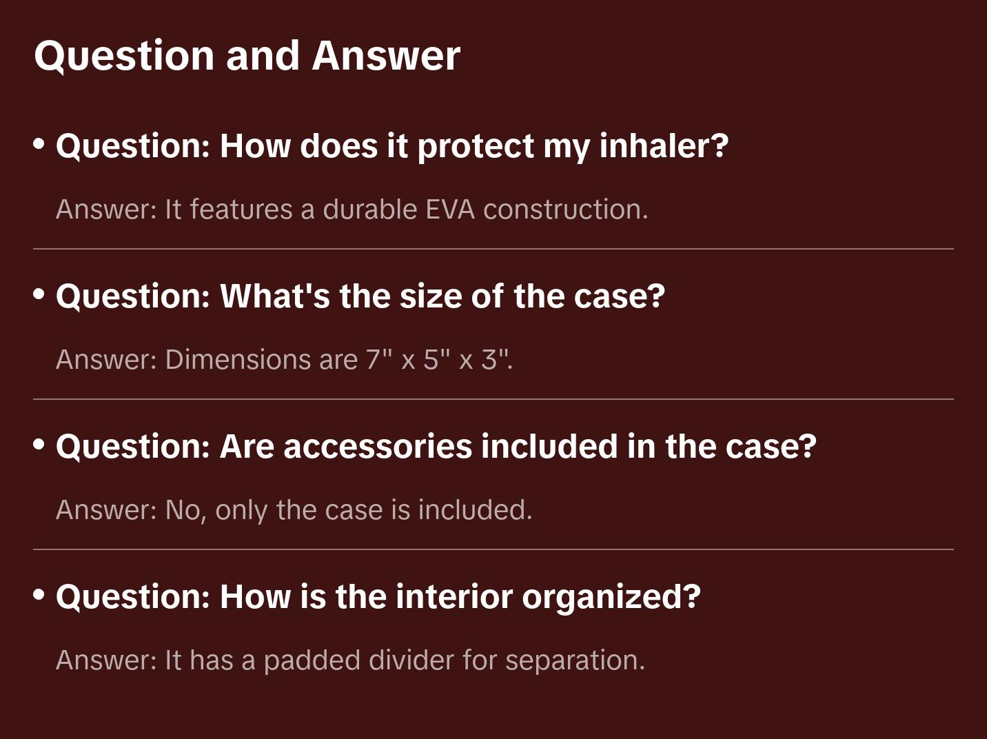 CASEMATIX Asthma Relief System Case - Professional Travel Storage for Inhaler Spacer & Breathing Accessories with Dual-Layer Interior & Padded Foam Protection