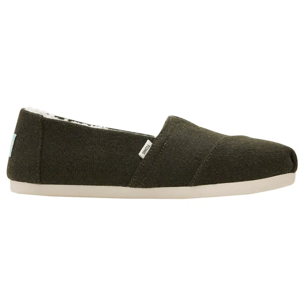 TOMS Womens Alpargata Repreve Slip On Flats Casual - Green