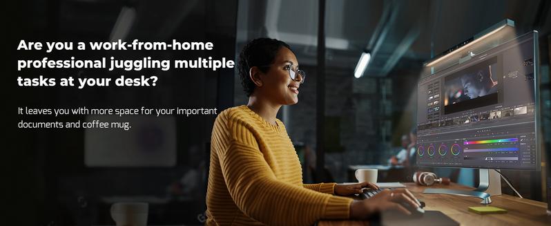 【Valentine's Day Gift】Monitor Light Bar, Computer Monitor Lamp, Memory Stepless Dimming Touch Control Screen Light Bar, 5 Color Temperatures, USB Powered LED Reading Desk Lamps for Home/Office/Game