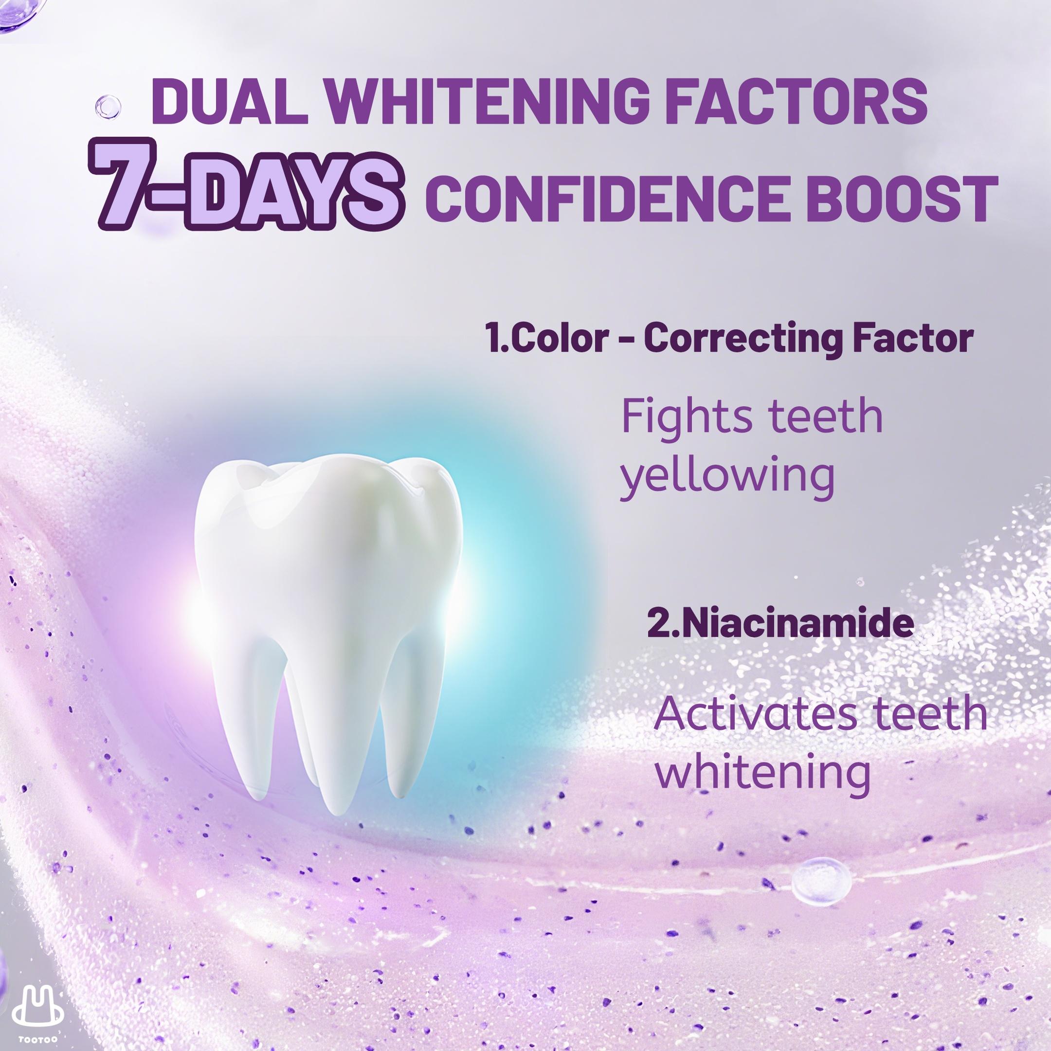 tootoo Whitening Toothpaste : Gentle Stain Removal, Niacinamide Boost 120g TikTokShopHolidayHaul