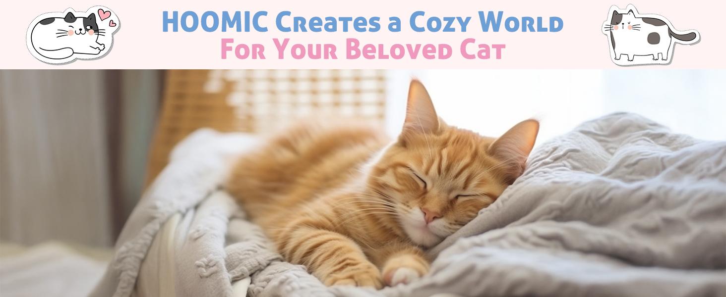 HOOMIC 73-Inch Fan-Shaped Corner Cat Tree, Space-Saving Multi-Level Tower with Cozy Condos, Perches, Baskets & Sisal Scratching Posts – Indoor Cat Activity Center