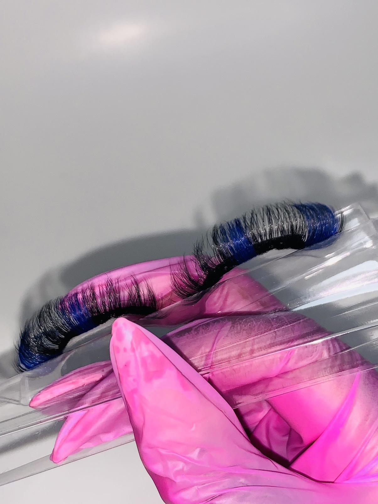 Electric Razz Lashes Color Cosmetic Eyelashs Makeup