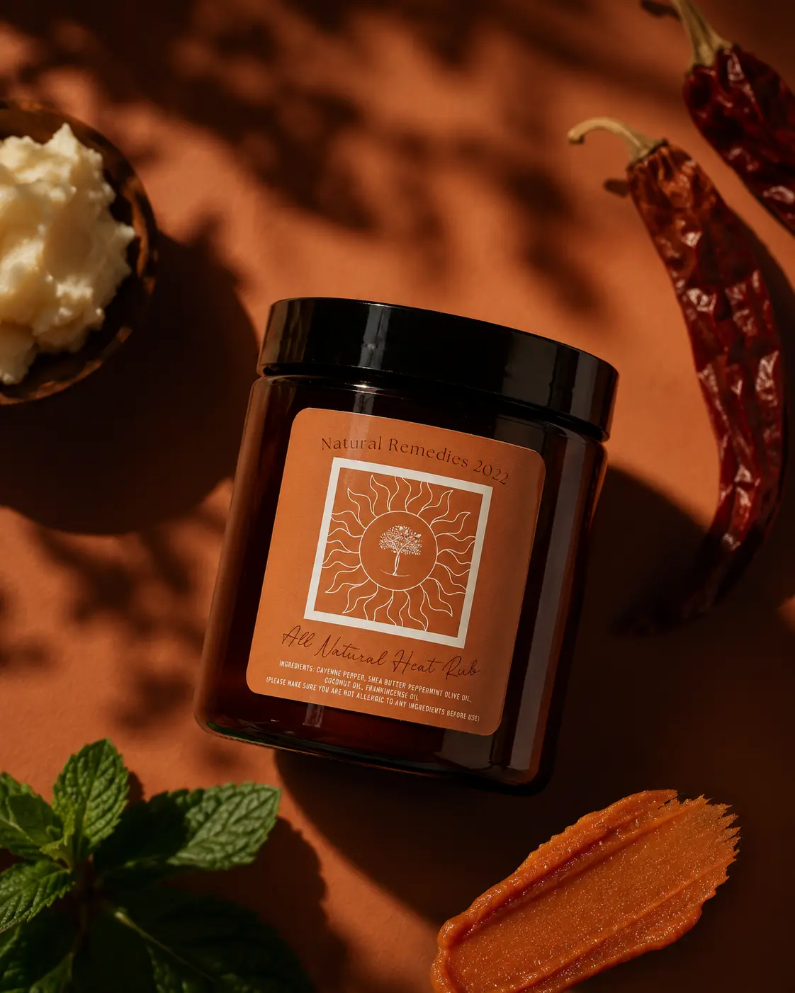 Natural Heat Rub Therapy, Health & Wellness Treatment for Body Care