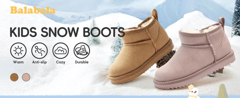 Balabala Cozy & Waterproof Kids Snow Boots Warm Stylish Non-Slip for  Perfect for Winter Adventures Warmth Booties Fashion