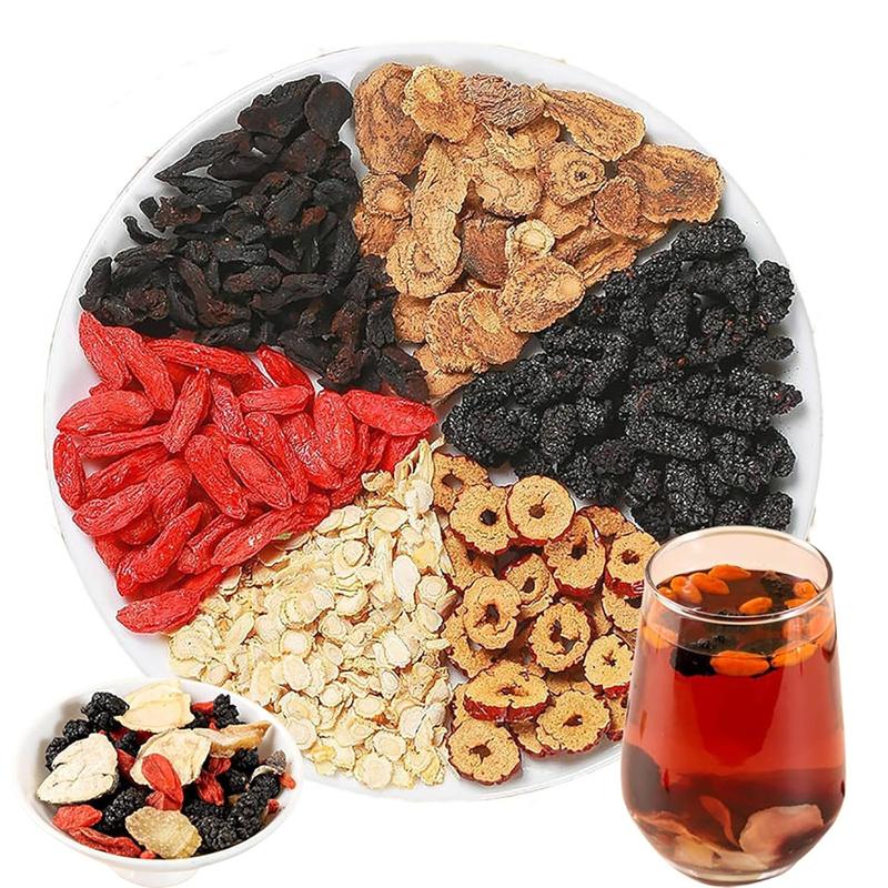 Unique Kidney Tea Formula: Ginseng Five Treasures Tea - Natural Herbal Tea - A Healthy Blend of Natural Ingredients Including Ginseng Maca Goji Berries and More-Suitable as a Health Beverage For both Men and Women