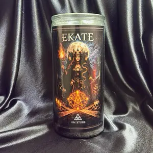 14-Day Prepared Spiritual Energy Candle with Obsidian & Clear Quartz – Protection, Clarity & Strength