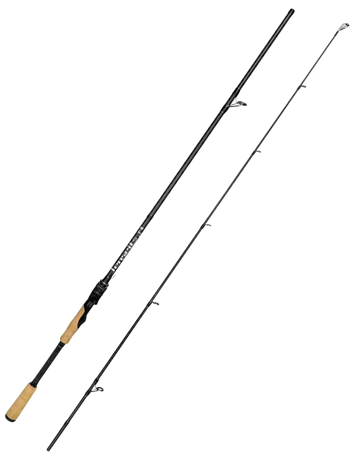 【Back to School】Jenseits Carbon Fiber Shaft Rods - 7ft Spinning and Casting Pole, Stainless Steel Ceramic Guides, Fast Action Heavy Duty Rod for Bass, Trout, Saltwater Fishing