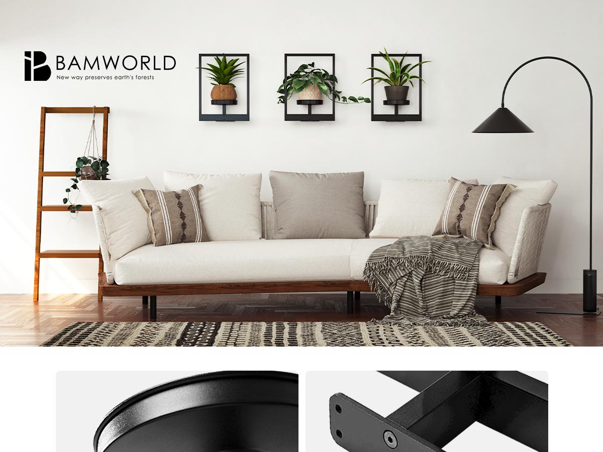 Bamworld Hanging Planters for Indoor Plants Wall Decor Living Room Plant Stand 3 Pack Metal Frame Design for Window Shelves & Outdoor Entryway Christmas Gifts Bamworld Hanging Planters for Indoor Plants Wall Decor Living Room Plant Stand 3 Pack Metal Frame Design for Window Shelves & Outdoor Entryway Christmas Gifts