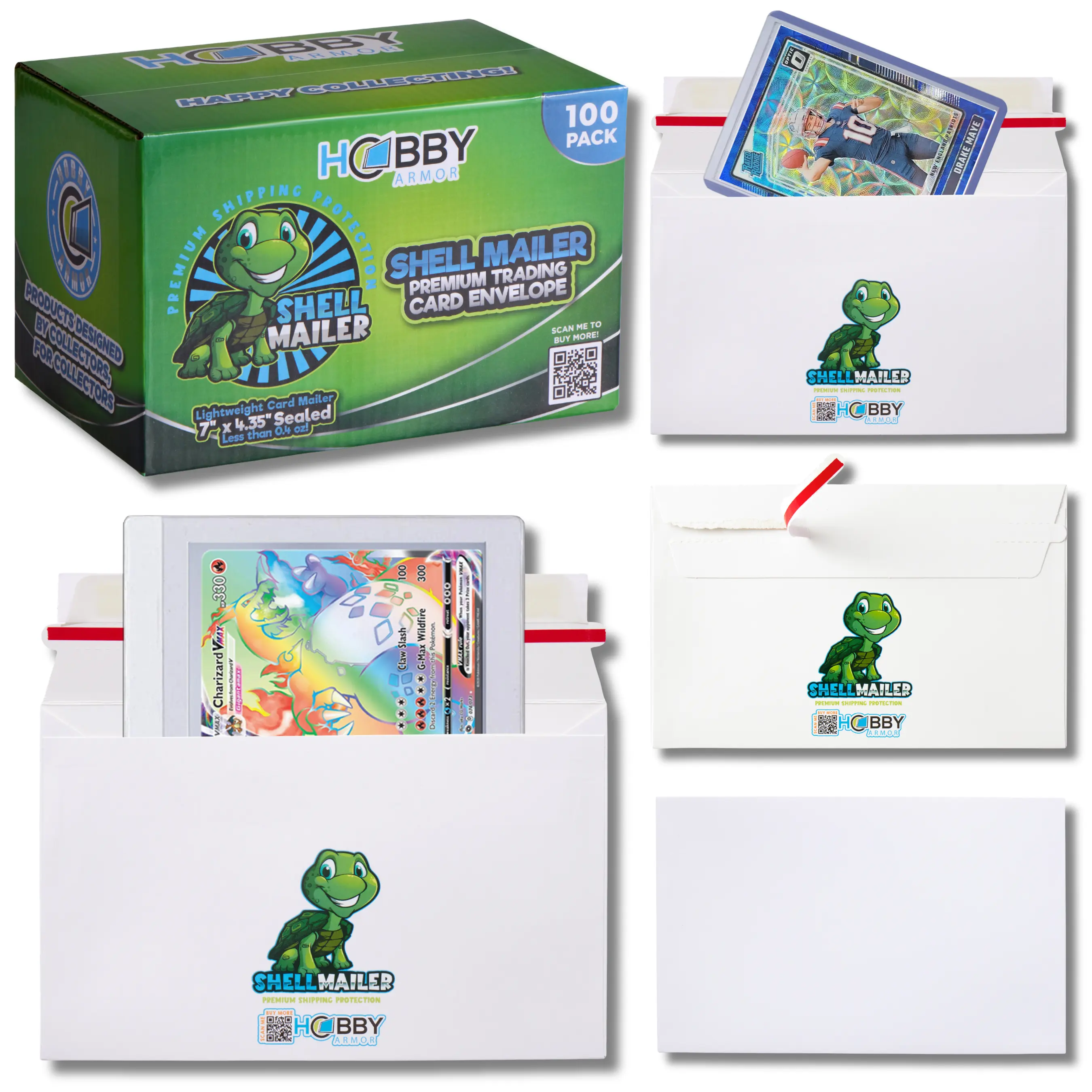 Shell Mailer Trading Card Envelopes - 7" x 4.35"