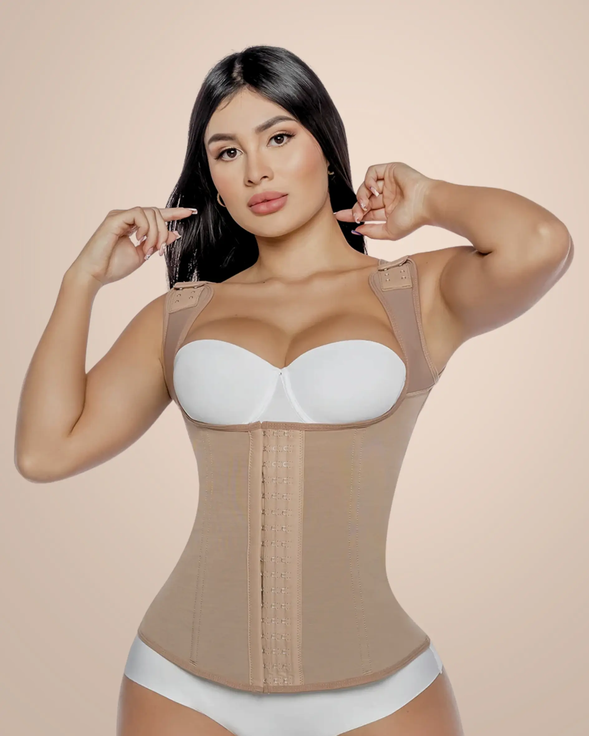 Colombian Vest Trainer Powernet Thick Adjustable Straps #0326 Soft Customized Corset Shaper Corset Waist Shapewear