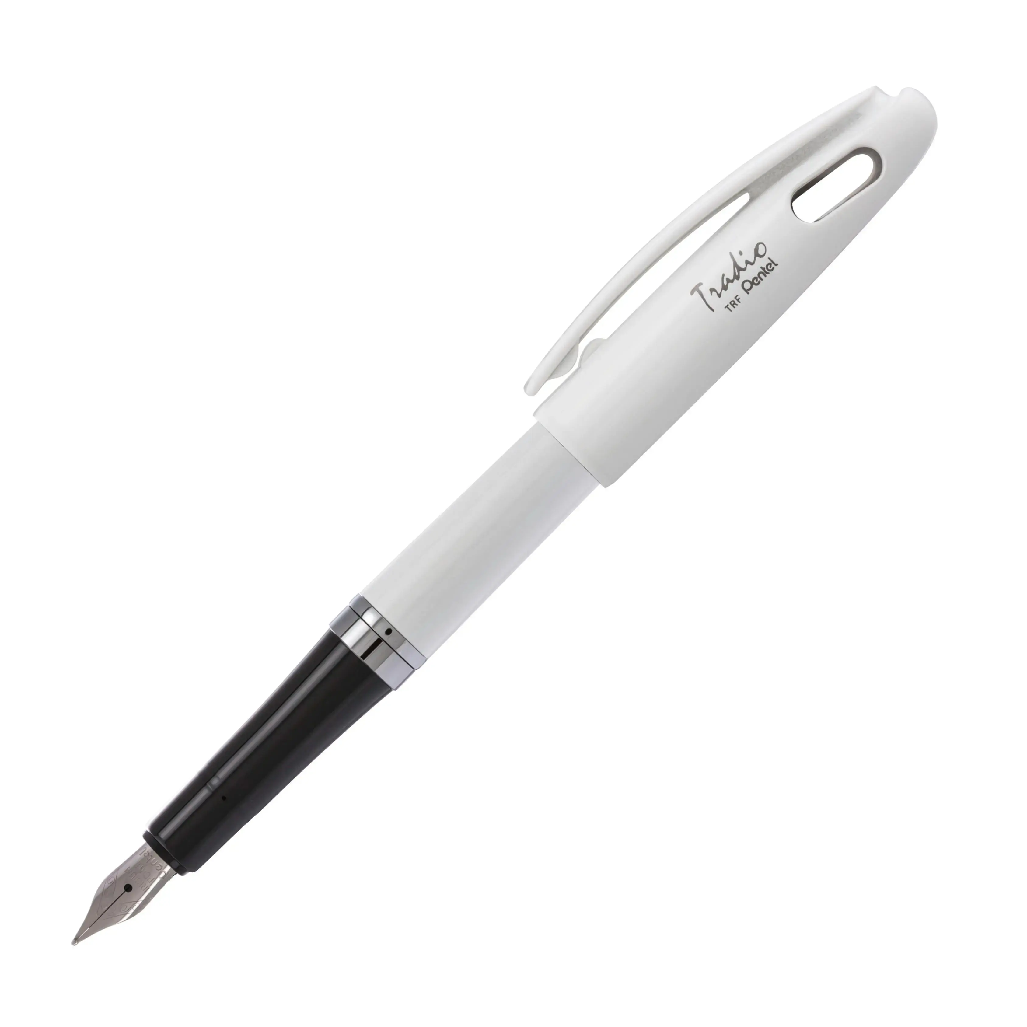 Pentel Tradio Fountain Pen - Aesthetic Pens with Durable Metal Nib, Medium Line, Premium Classic Barrel Design, Smooth Writing for Mindfulness, Writing Letters, Daily Note-Taking