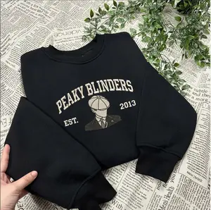 Embroidered Peaky Blinders Tommy Shelby Sweatshirt,  Vintage TV Series Fan Gift,  EST 2026 Sun