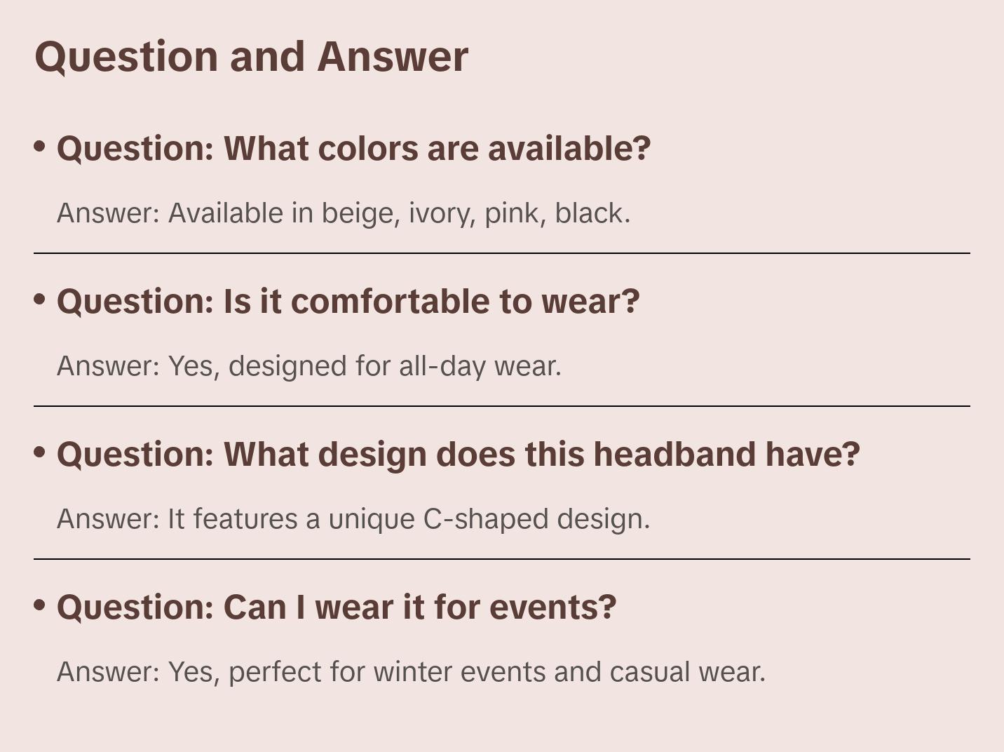 Nollia C-Shaped Faux Fur Twisted Headband – Cozy Winter Hair Accessory (4 Colors)