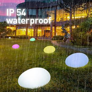 Hoodink Solar Garden Lights Outdoor Glow Cobblestone Shape Lamp Garden Decor Light-White & RGB Light Waterproof Landscape Night Lights for Lawn/Patio/Path Hoodink Solar Garden Lights Outdoor Glow Cobblestone Shape Lamp Garden Decor Light-White & RGB Light Waterproof Landscape Night Lights for Lawn/Patio/Path