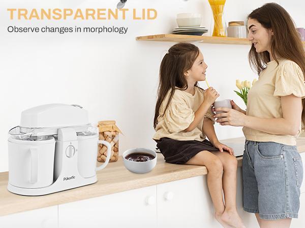 Pukomc Fast Gelato Maker – No pre-freezing needed! Enjoy homemade sorbet & ice cream effortlessly with the quick-freeze bowl.