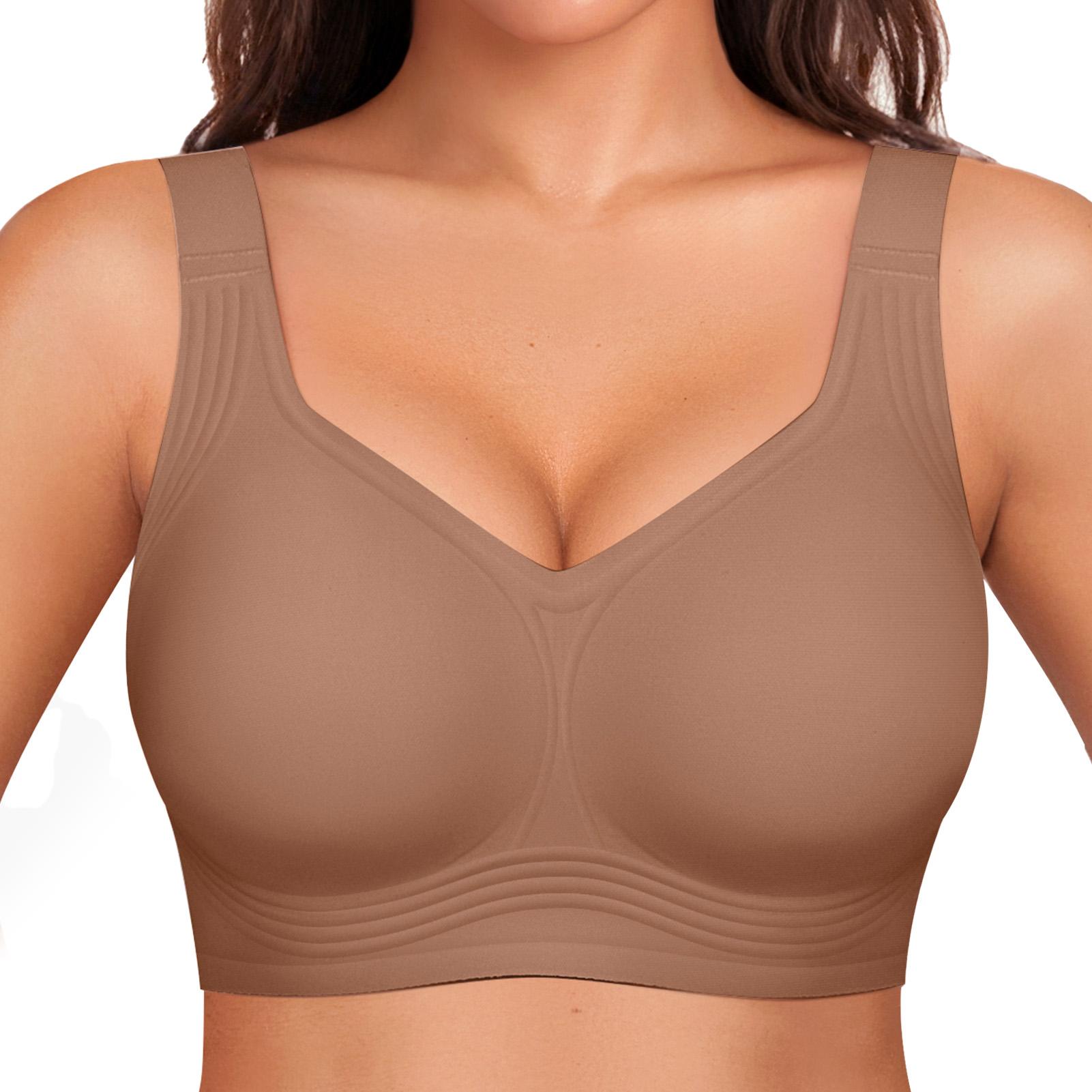 OEAK Women Jelly Bras Wirefree Full Coverage No Underwire Everyday Bras Comfortable Wireless Padded Tshirt Bra OEAK Women Jelly Bras Wirefree Full Coverage No Underwire Everyday Bras Comfortable Wireless Padded Tshirt Bra
