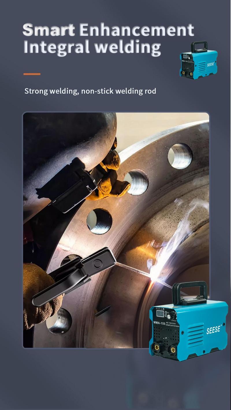 155Amp Digital  Arc Welder - Portable Stick Welder with Smart LED Display for AC 110/220V