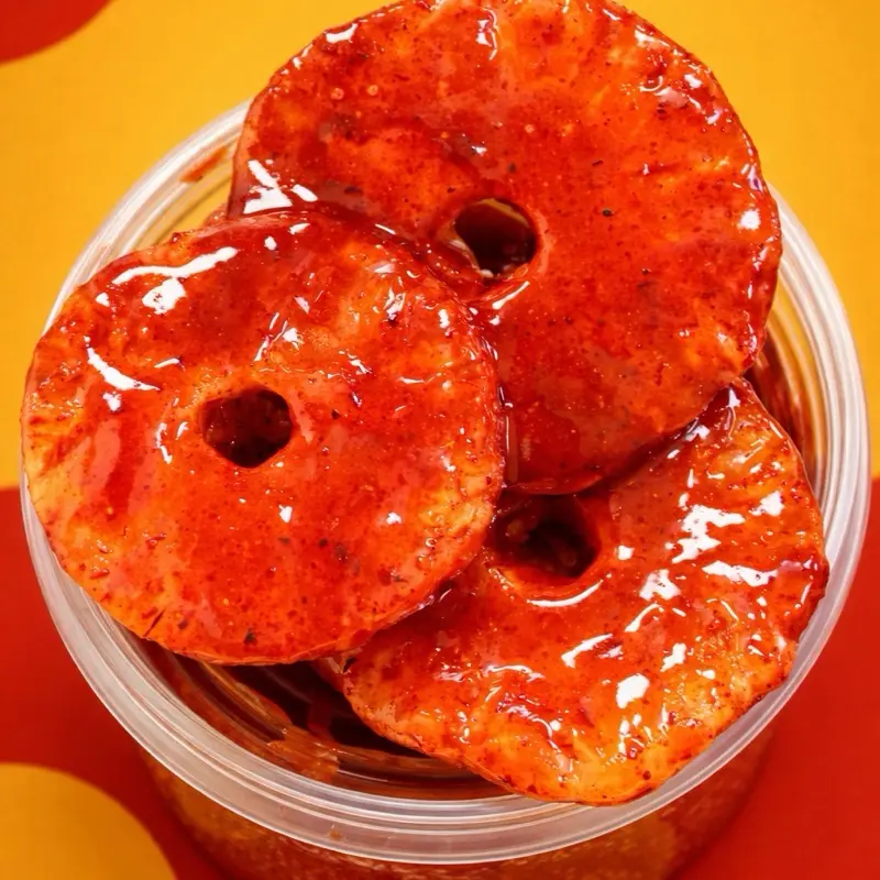 Piñachamoy delirio Super delicious pineapple with chamoy Piñachamoy delirio Super delicious pineapple with chamoy