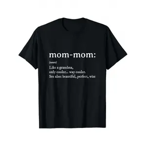 Mommom Funny Grandma & Mom-Mom T-Shirt - Loose Fit Casual Slogan Print Gift Tee for Mothers Day, Easter, Ramadan, April Fools - Unisex for Parents, for Family, for Cowokers (Ideal for Parties & Daily Wear)