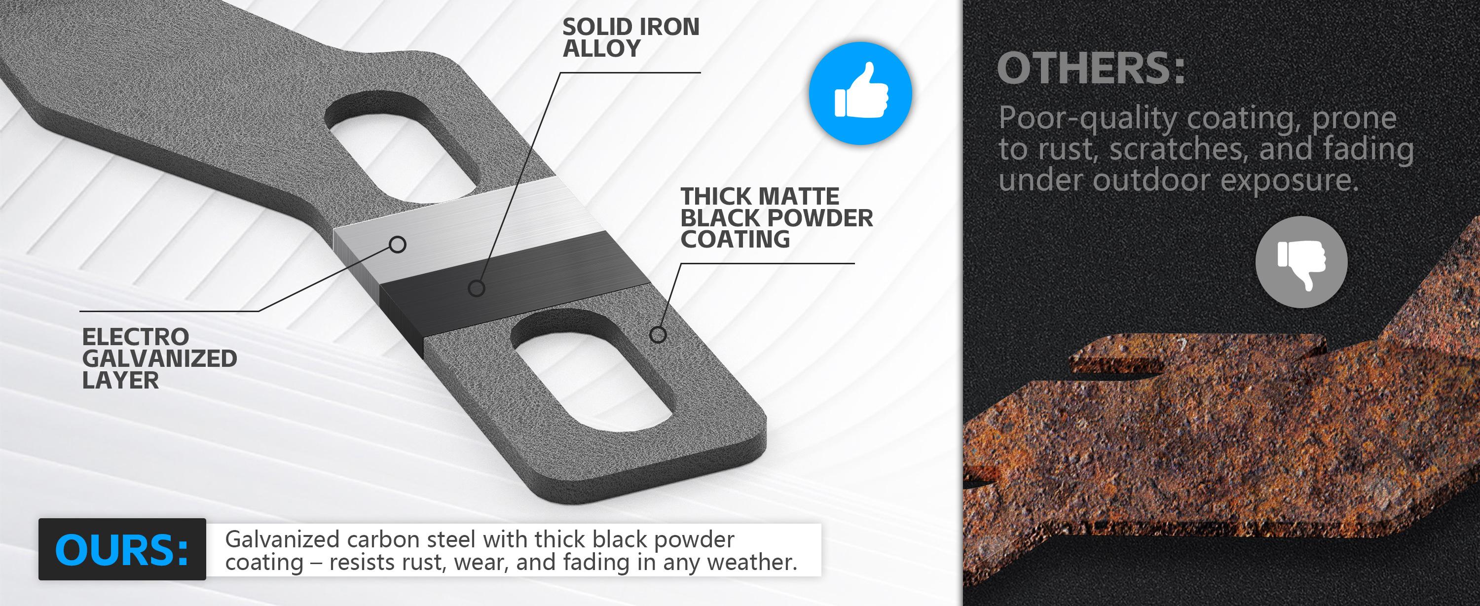 Ditch Light Brackets Hood Hinge Mount Brackets Kit for Auxiliary Offroad LED Pods Work Light Compatible with Toyota Tacoma 2016 2017 2018 2019 2020 2021 2022 2023 (Black, 2PCS)