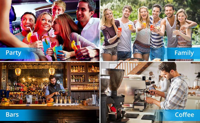 GARVEE Commercial Slushy Machines: 2.1-4L Stainless Steel, Self-Cleaning, Ideal for Frozen Drinks, Smoothies, and Margaritas in Cafes, Bars, and Homes.