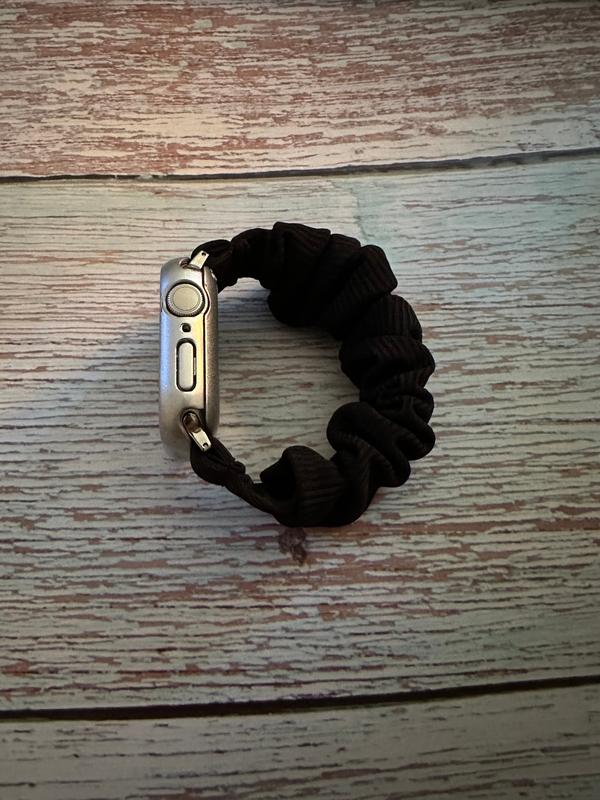 Smart Watch Scrunchy Wrist Band Comfortable Stylish Design for Everyday Use Playful Touch Secure Fit Perfect for Expressing Personality