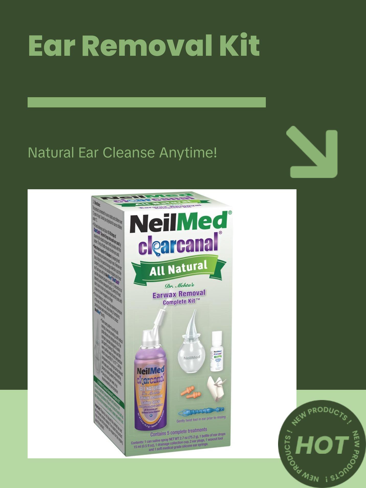 Clearcanal All Natural Ear Wax Removal Complete Kit - 75mL Clearcanal All Natural Ear Wax Removal Complete Kit - 75mL