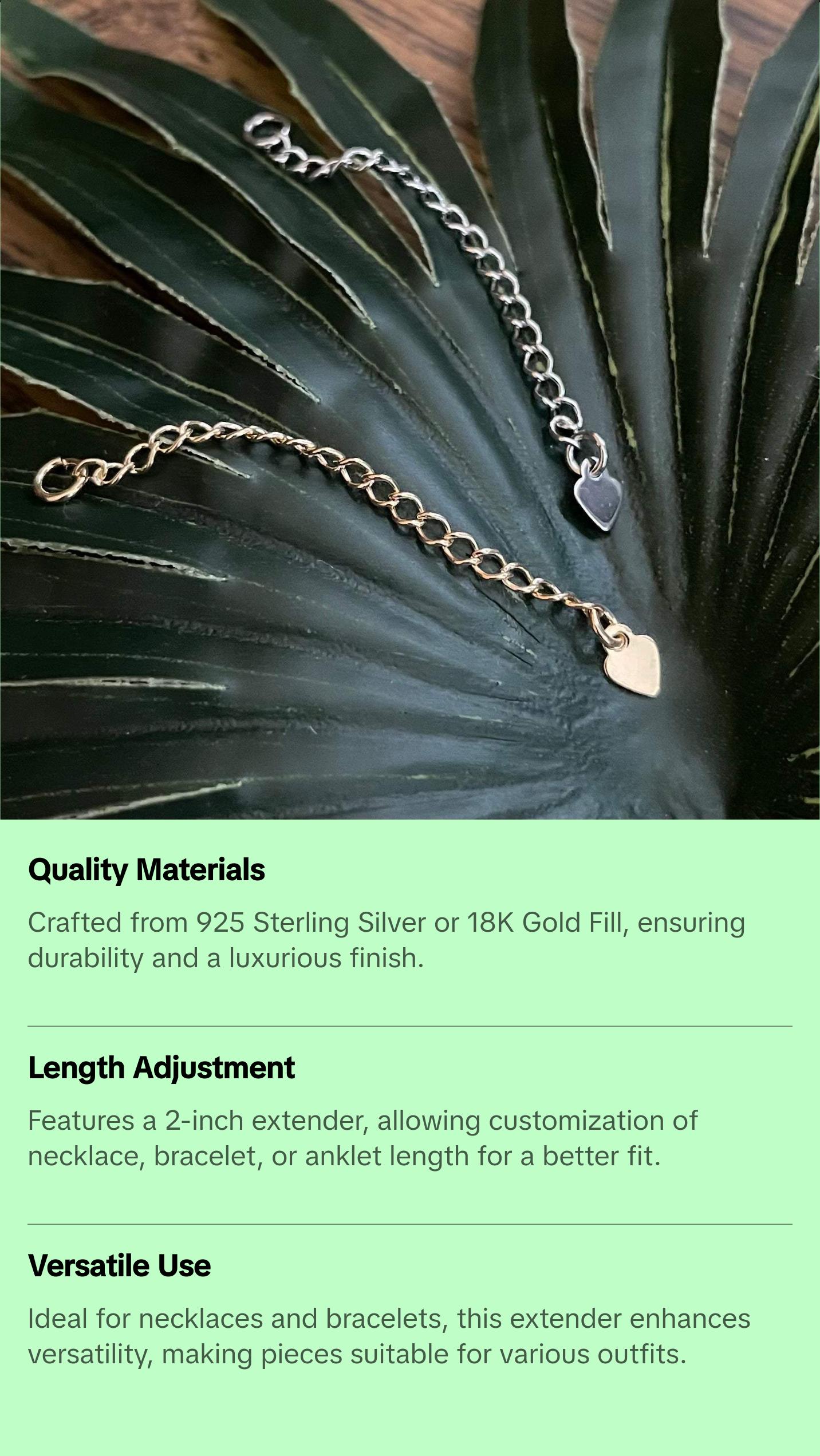 Necklace, bracelet extender