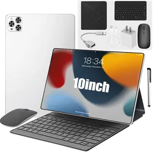10.1-inch Android 7.0 Tablet – 2GB RAM, 32GB, Dual SIM, Slim and Lightweight Design, Full Keyboard Experience with Keyboard, Mouse, Stylus, and Case