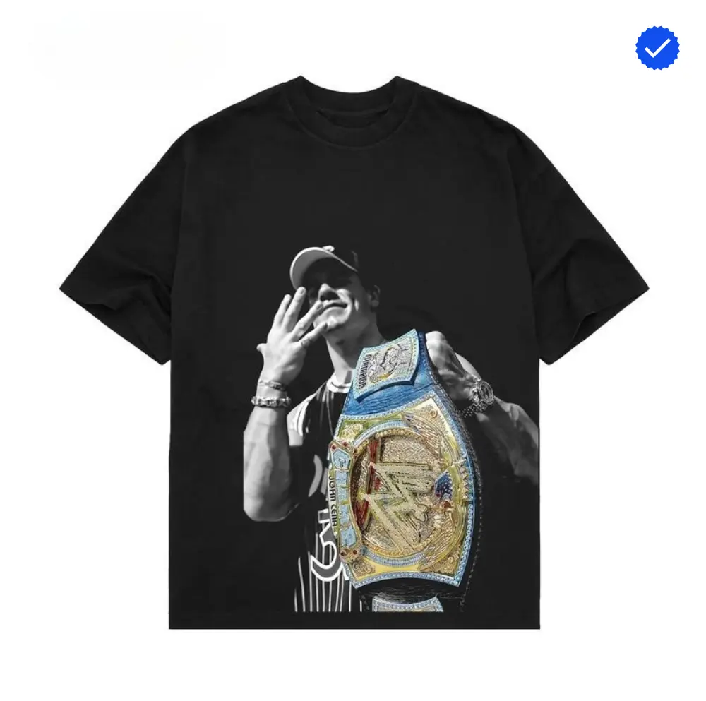 John Cena You Can't See Me Spinner Belt Vintage T-shirt, Graphic Tee, Shirt, Wrestling Merch, Black, John Cena Shirt, WWE Shirt, Wrestling Merch, Shirts For Men