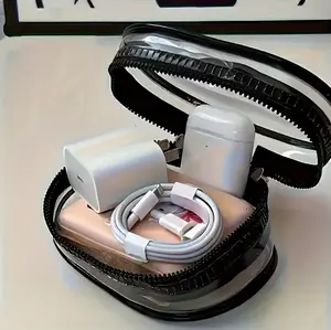 Transparent Mini Storage Case Compatible for Dolls, Earphones, Cables & - Portable Dustproof Organizer Bag with Cover, Compact Case for Travel, for Display & -the- Organization