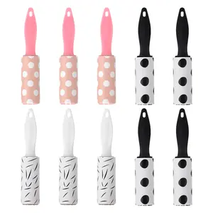 10Pcs Portable Sticky Lint Roller Kit-Removable Adhesive Brush,Travel Size Pet Hair Remover,Dog and Cat Lint Remover,Gift for Clothes,Car Seats,Furniture