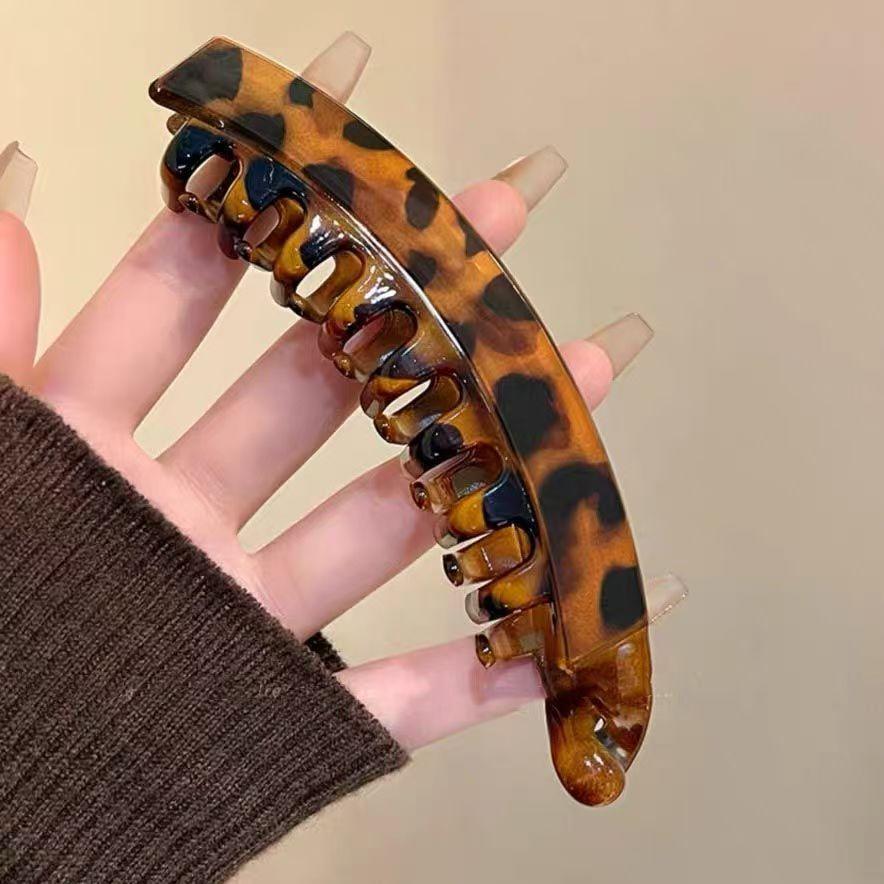 5 PCS High Ponytail Banana Clip, Toothed Anti-Slip Vertical Clip, Natural Fluffy Volume Enhancement Curly Wavy Claw Curly Wavy Claw