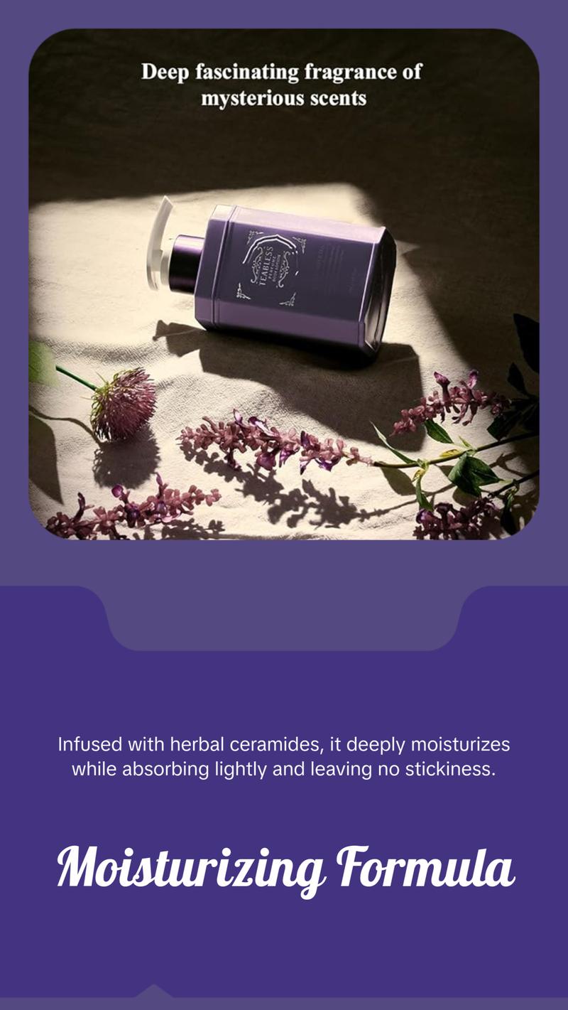 TEABLESS Perfume Body Lotion Sage Amber Scent, Herbal Ceramides, Anthocyanins,Soothe&Moisturize the skin. 16.9Fl Oz 480g