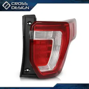 CROSSDESIGN Fits 2016-19 Ford Explorer LED Tail Brake Lamp Right Side Taillights Assembly
