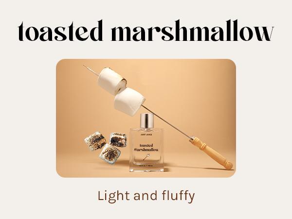 Just Juice Toasted Marshmallow - Vanilla Perfume for Women and Men - Gourmand Mini Travel Perfume with Caramel, Marshmallow, Amber Notes - 0.33 oz